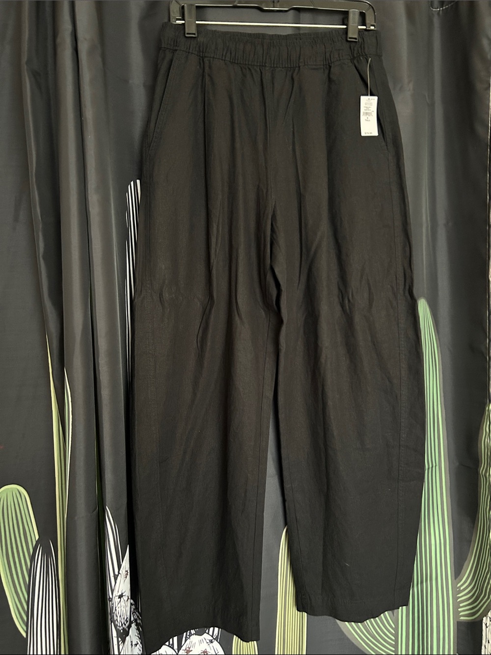 NWT Gap Small Tall Easy Barrel Linen Pants
